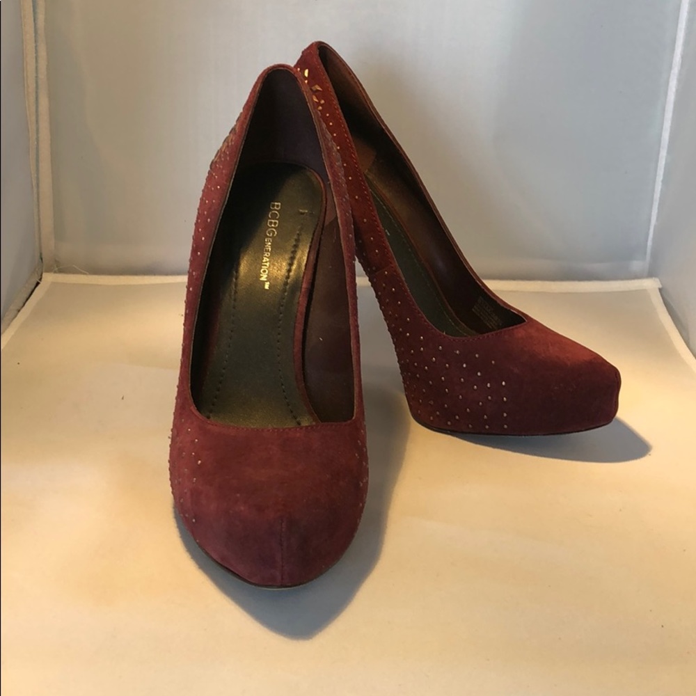 BCBGeneration burgundy pumps